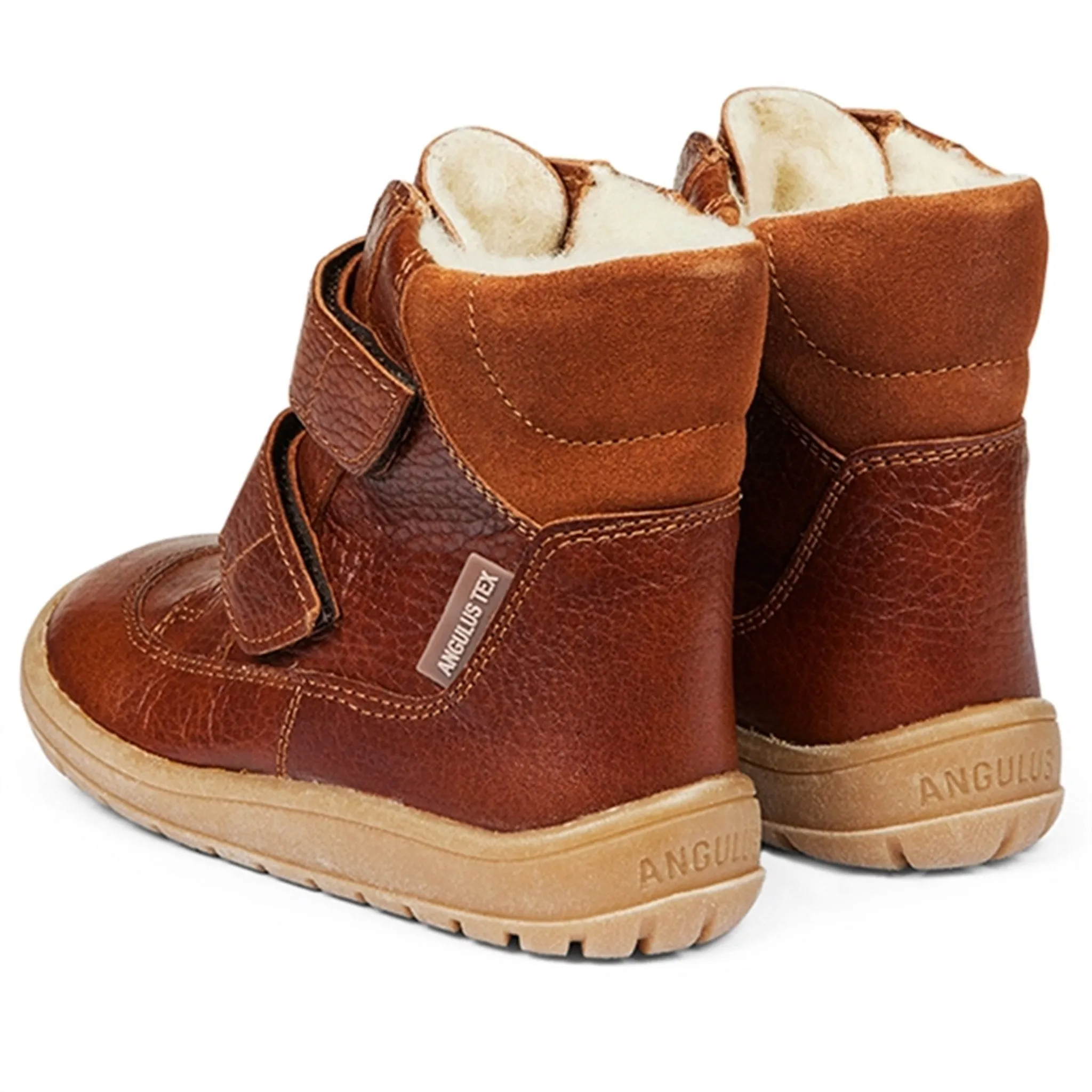 Angulus Tex-Boots With Velcro Cognac/Cognac