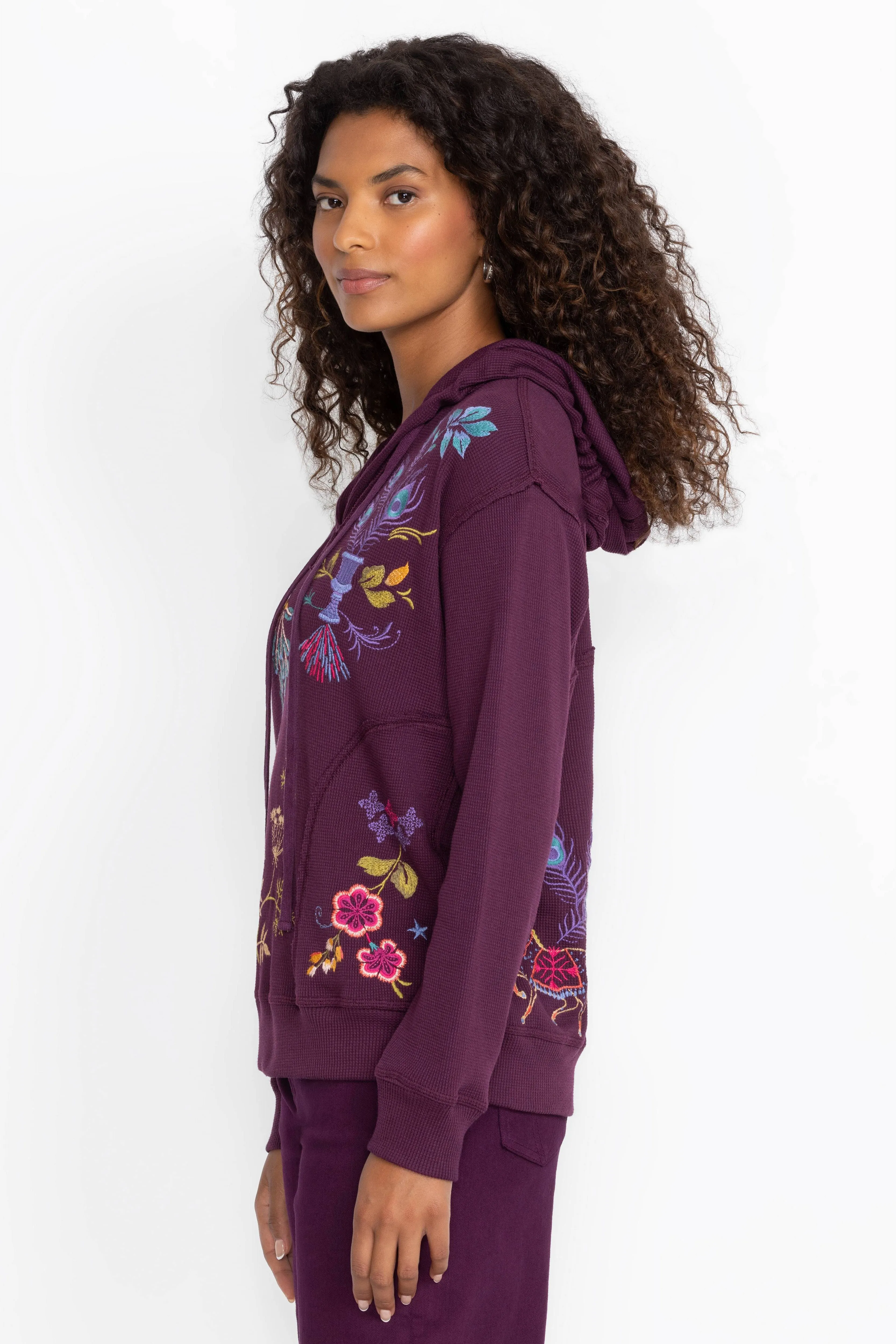 Ariela Thermal Hoodie - Plum