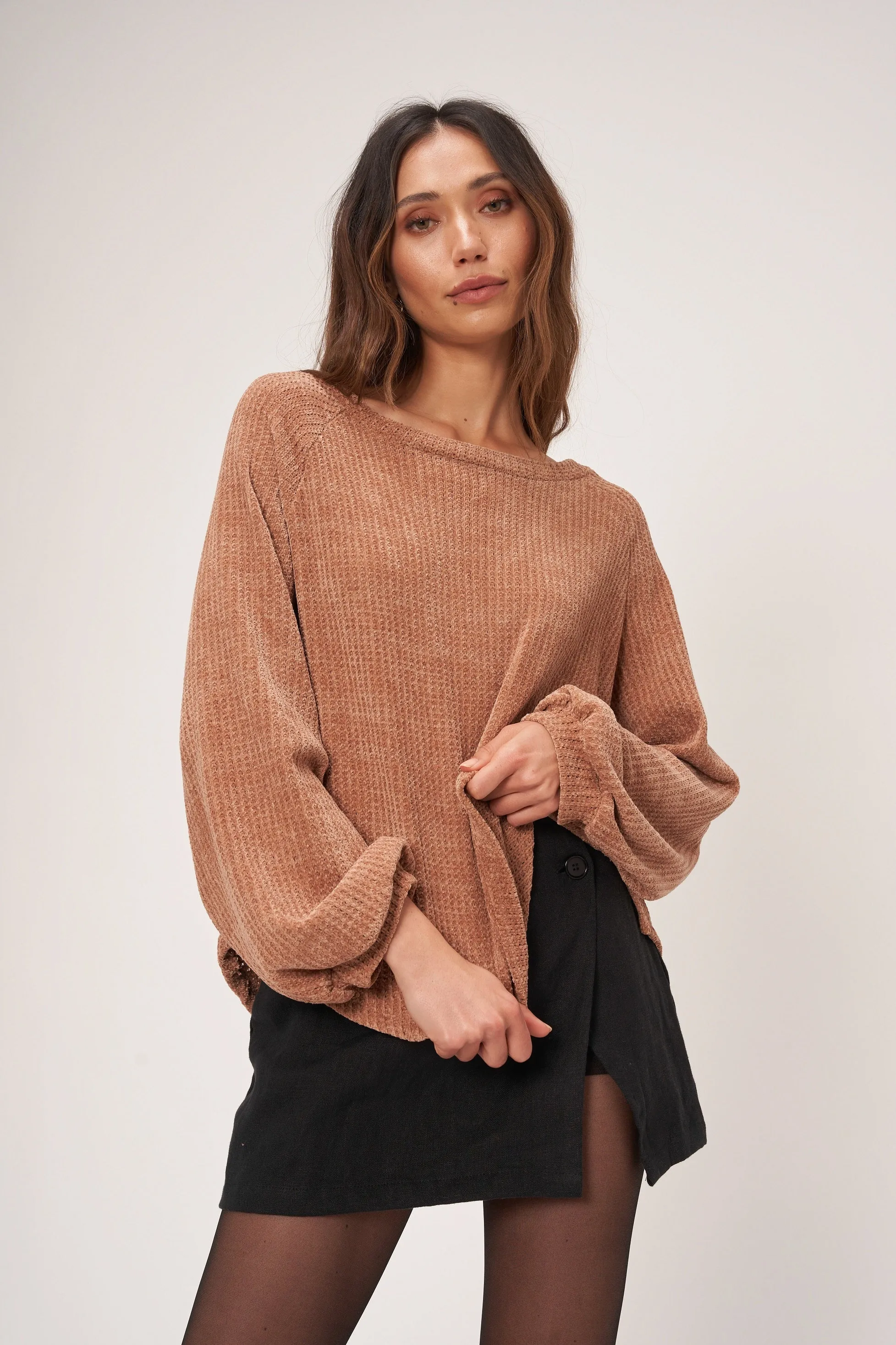 Ashton Chenille Boatneck