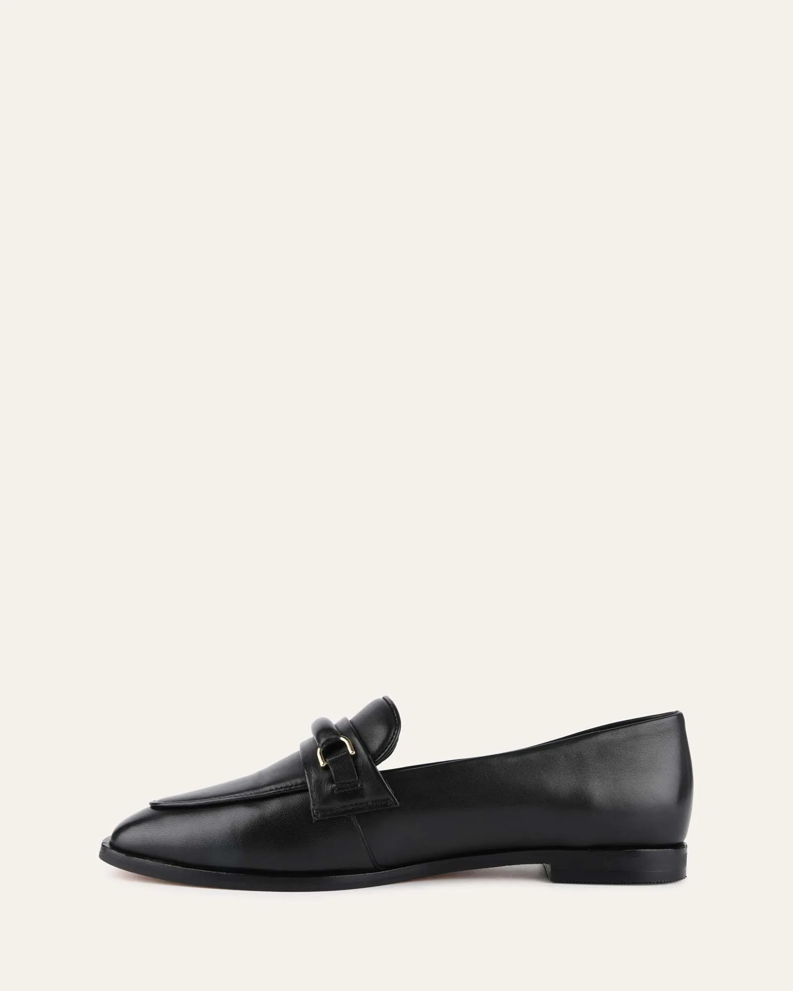 ATHENA LOAFERS BLACK LEATHER