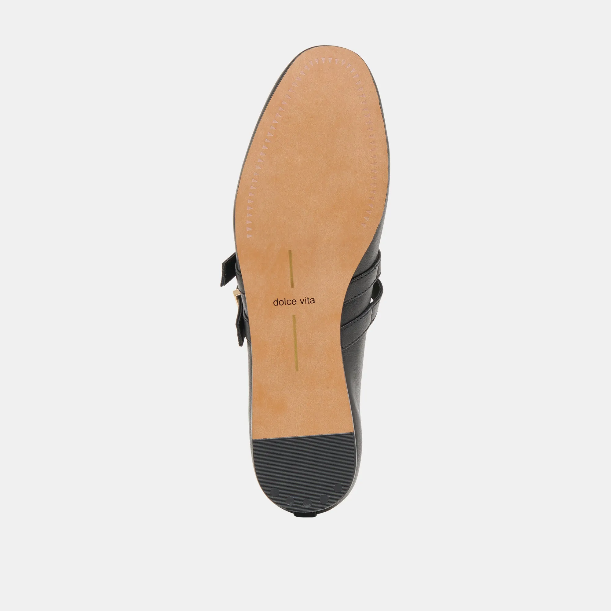 BAYLEE BALLET FLATS BLACK LEATHER