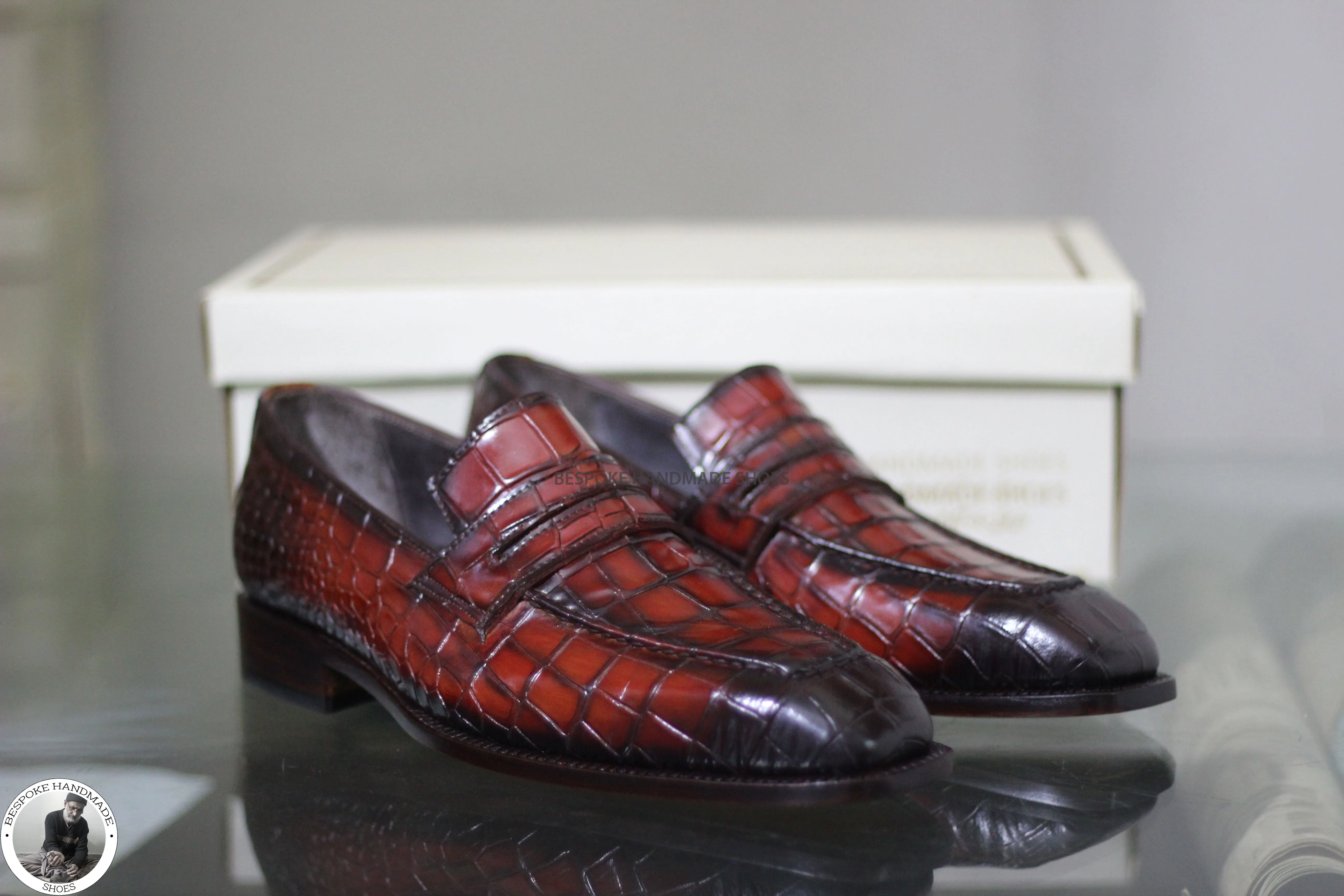 Bespoke Premium Quality Red Leather Shoe