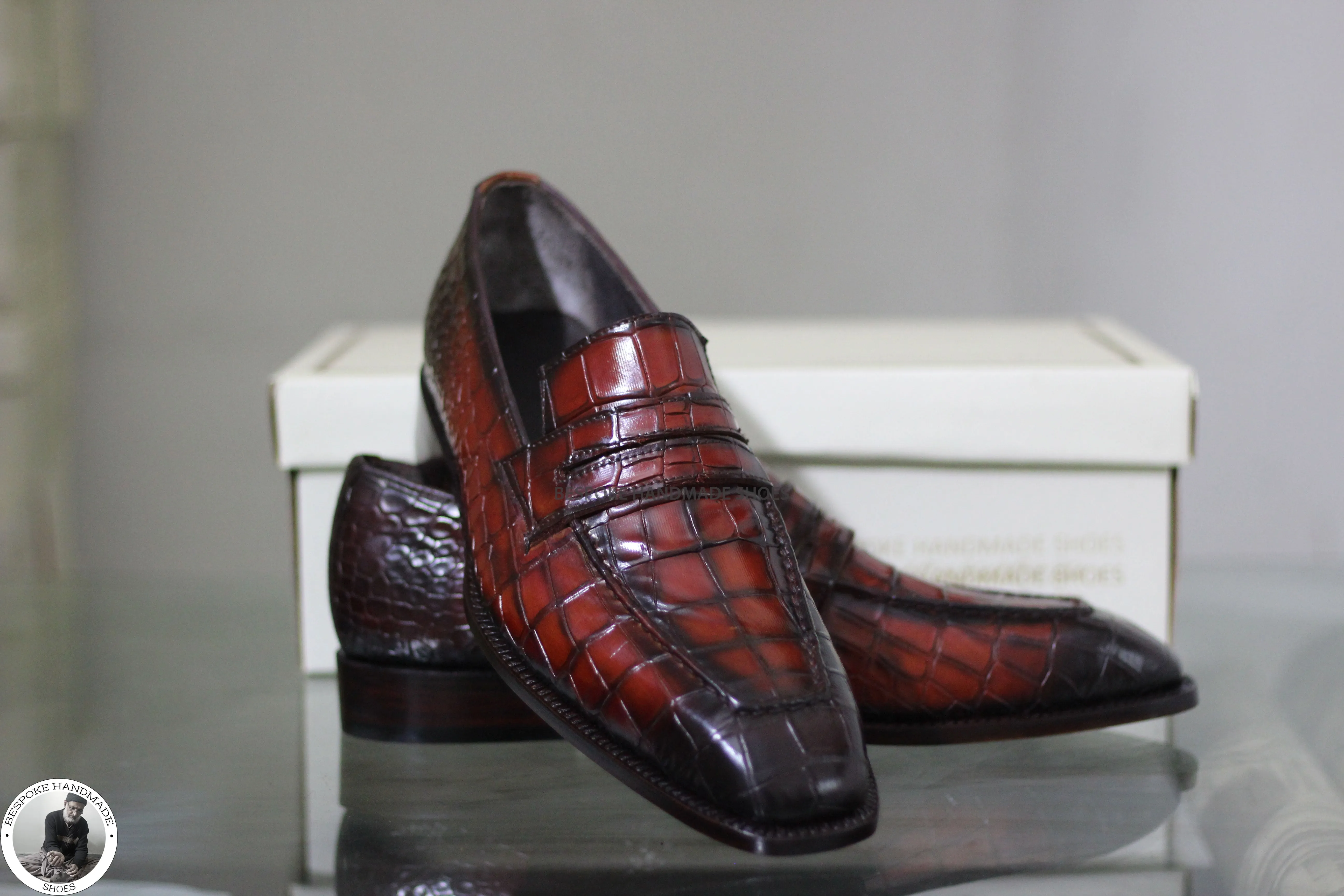 Bespoke Premium Quality Red Leather Shoe