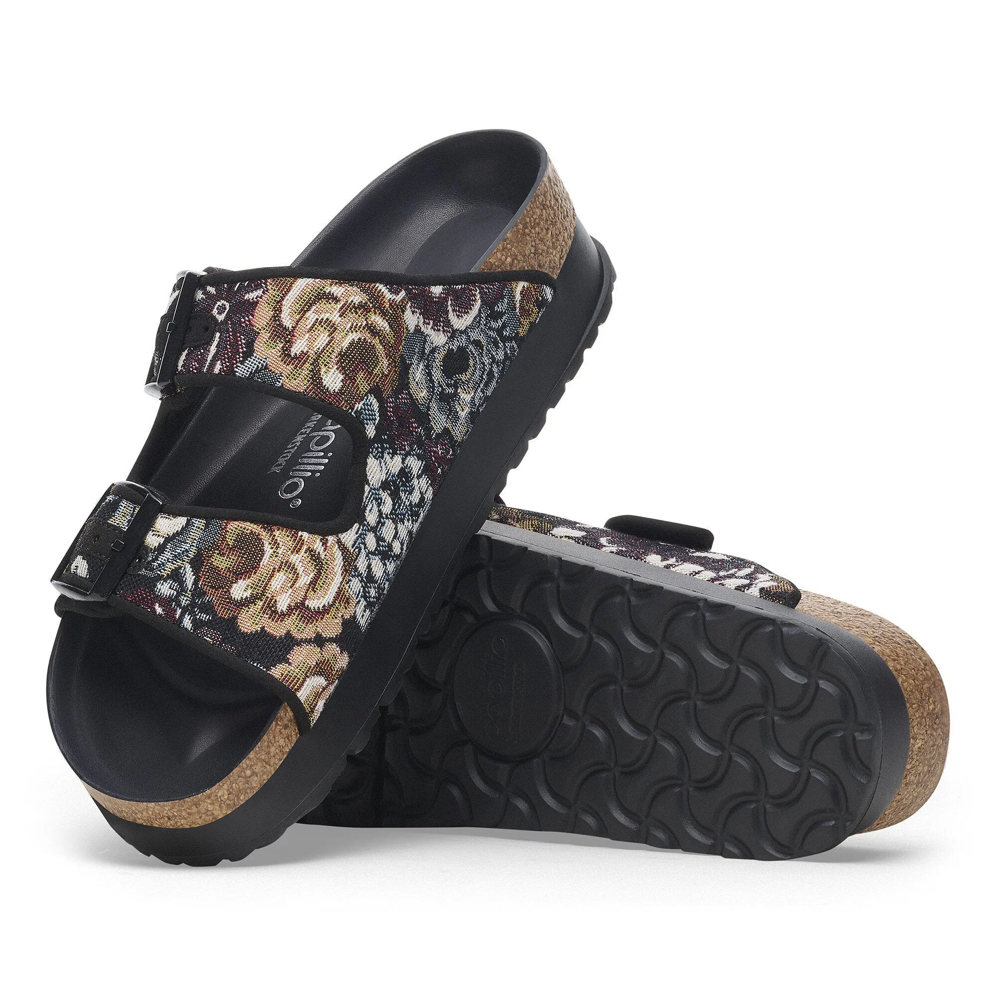 Birkenstock Arizona Flex Platform - BROCADE BLACK