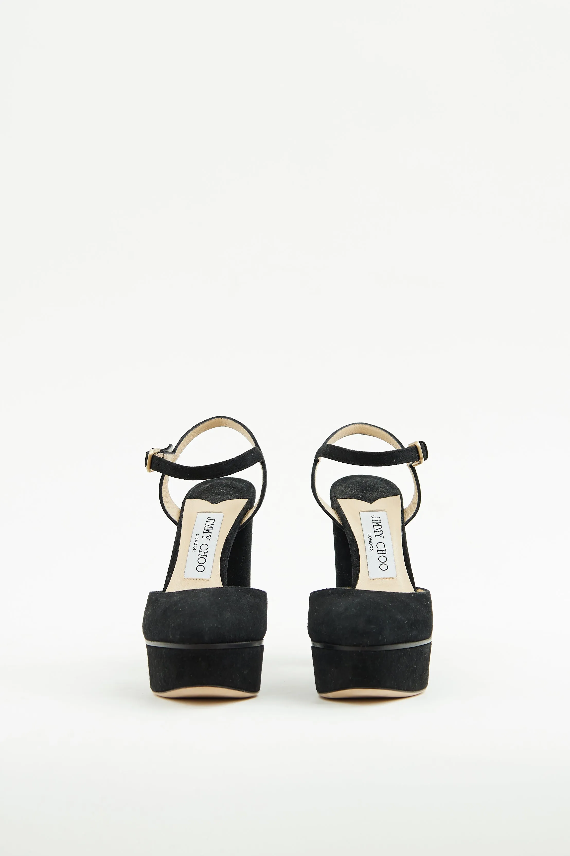 Black Suede Maple Platform Pump