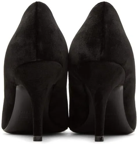 Black Velvet BB Heels