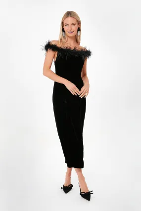 Black Velvet Winslett Dress