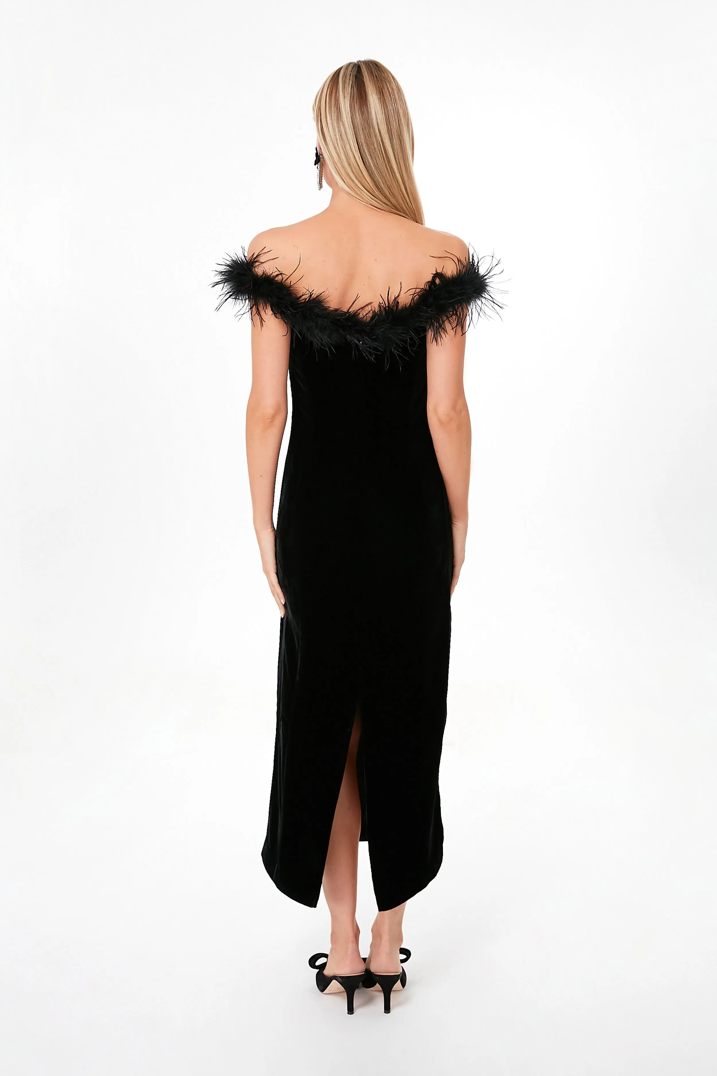 Black Velvet Winslett Dress