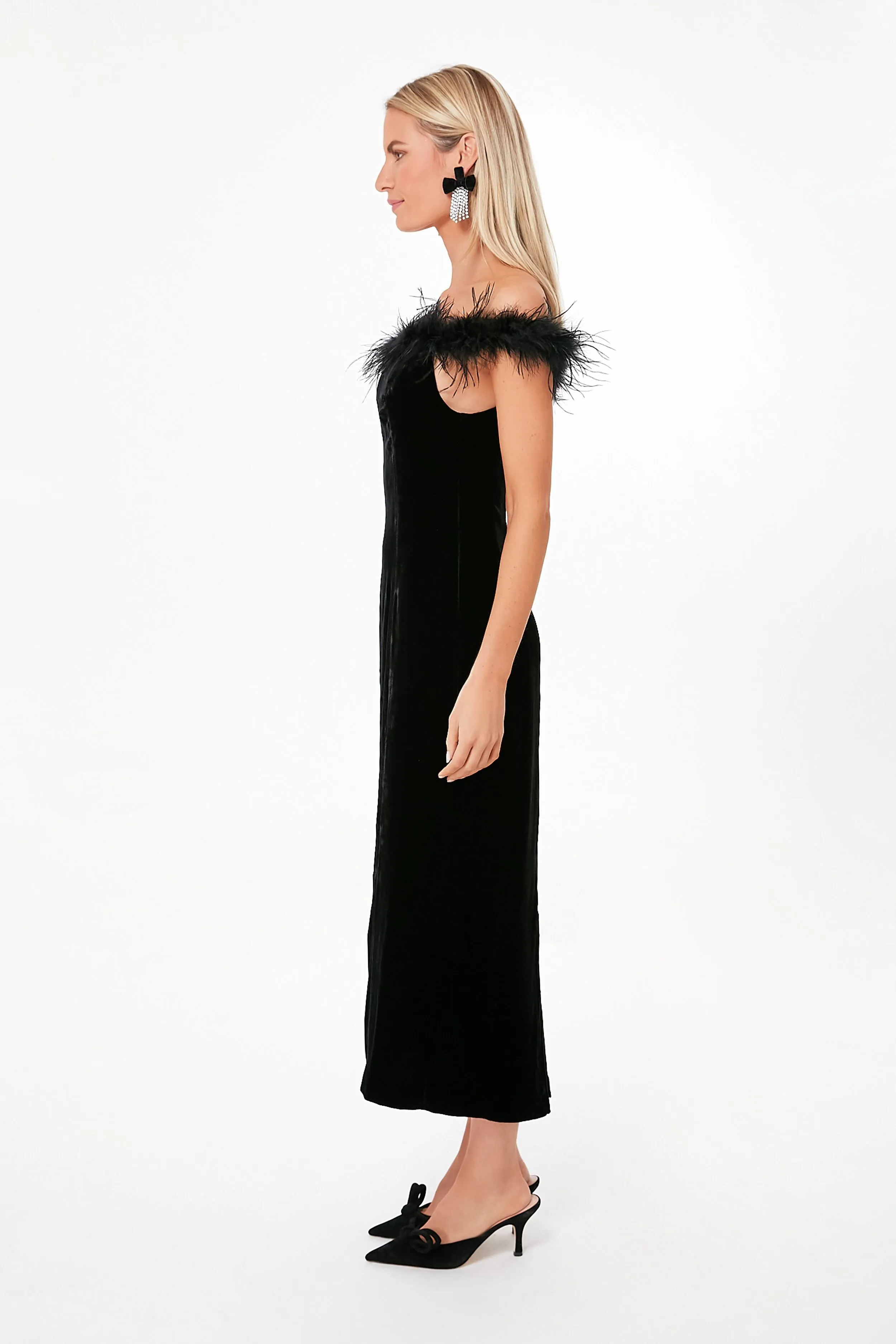 Black Velvet Winslett Dress