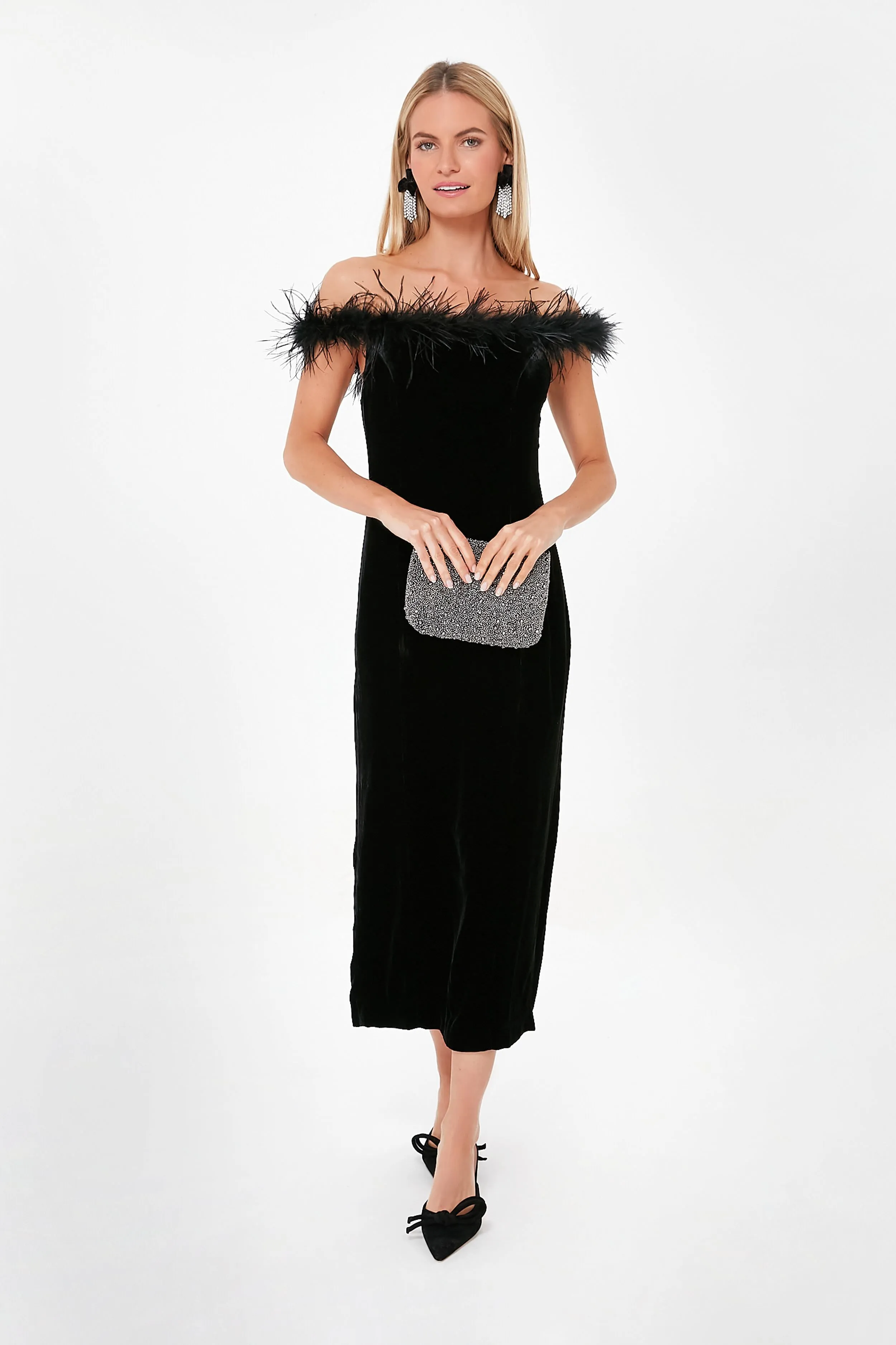 Black Velvet Winslett Dress