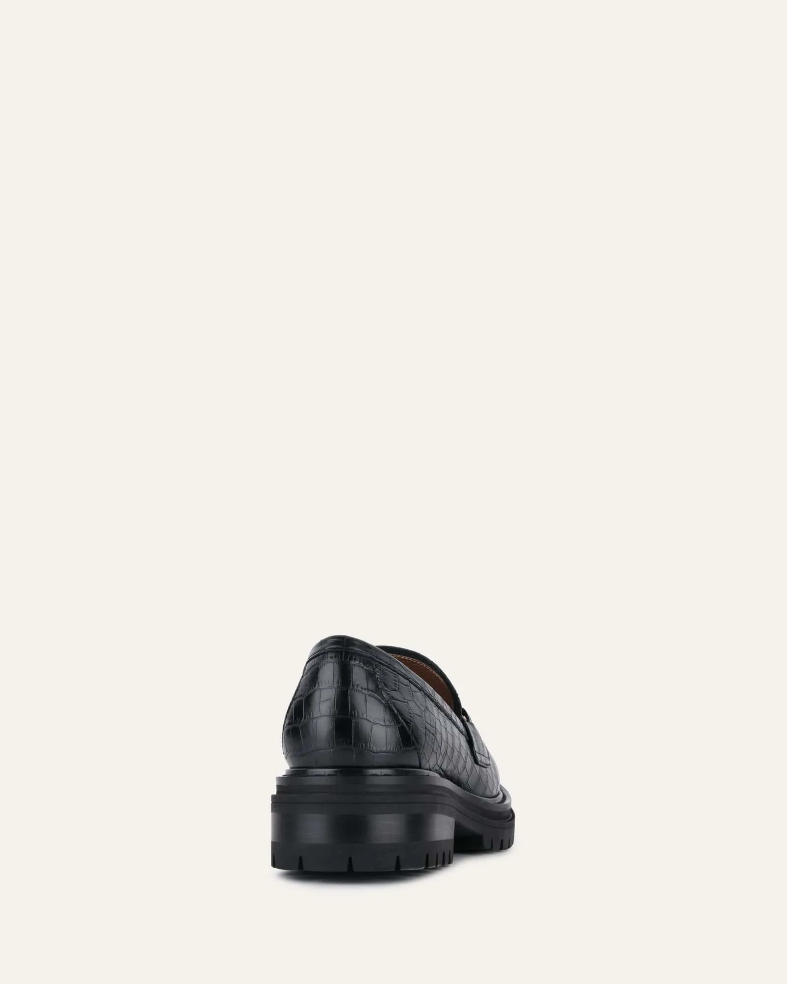 BRIXTON LOAFERS BLACK CROC