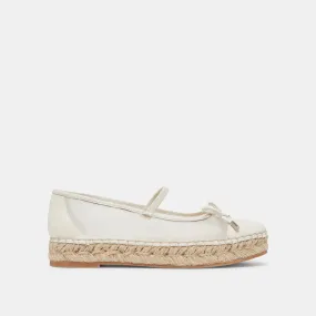 CAMBRE BALLET FLATS WHITE MESH