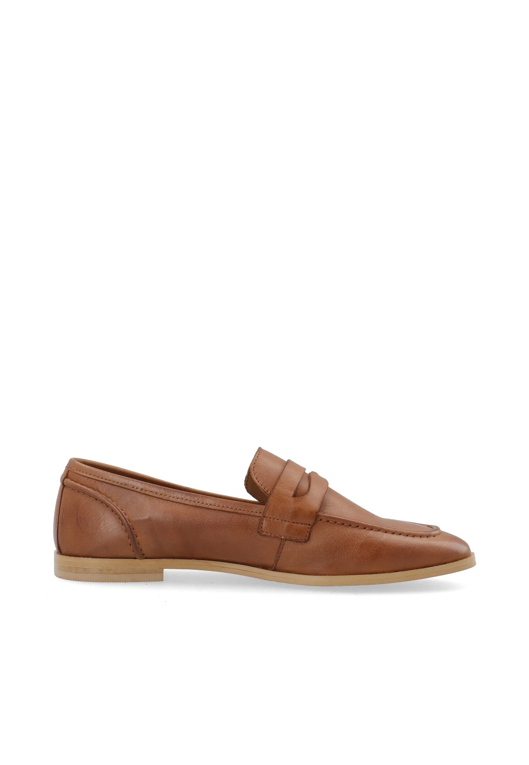 Casmimmi Cognac Leather Loafers