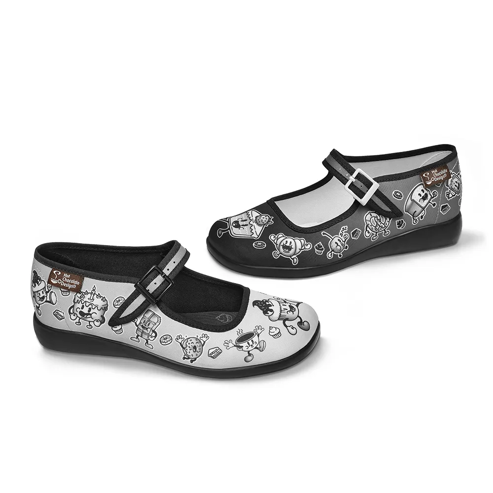 Chocolaticas® Cartoon Women's Mary Jane Flat