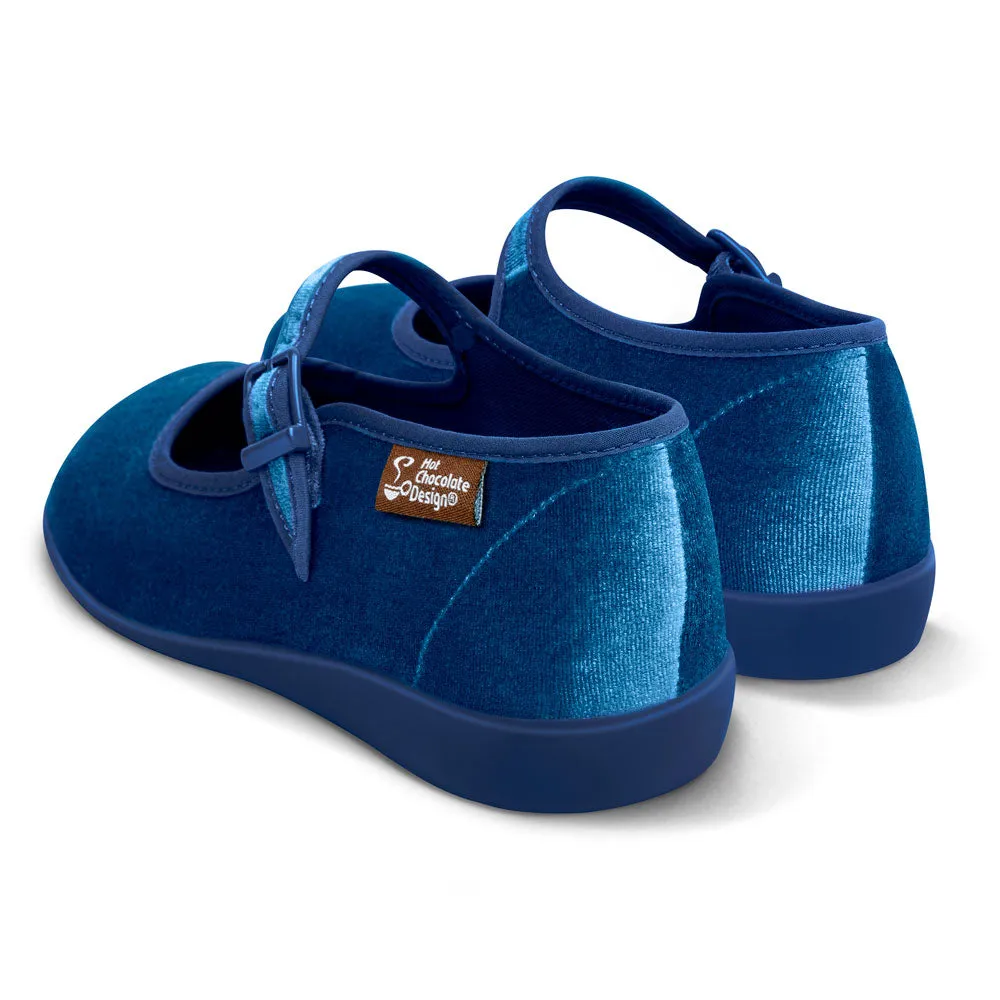 Chocolaticas® Curacao Blue Women's Mary Jane Flat