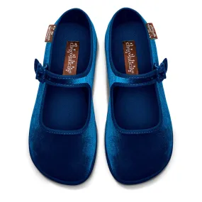 Chocolaticas® Curacao Blue Women's Mary Jane Flat