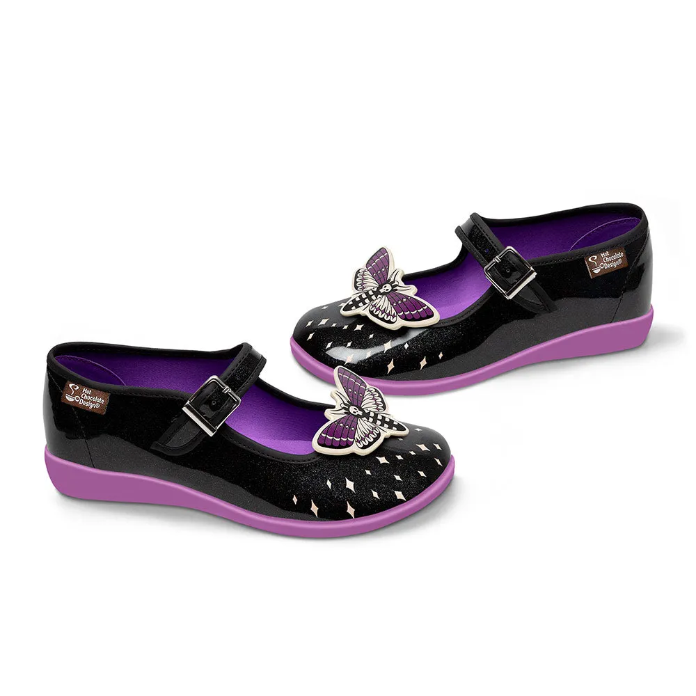 Chocolaticas® Death Moth Women's Mary Jane Flat