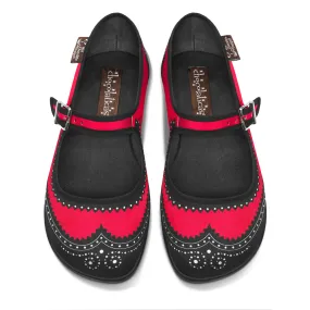 Chocolaticas® Havana Carmine Women's Mary Jane Flat