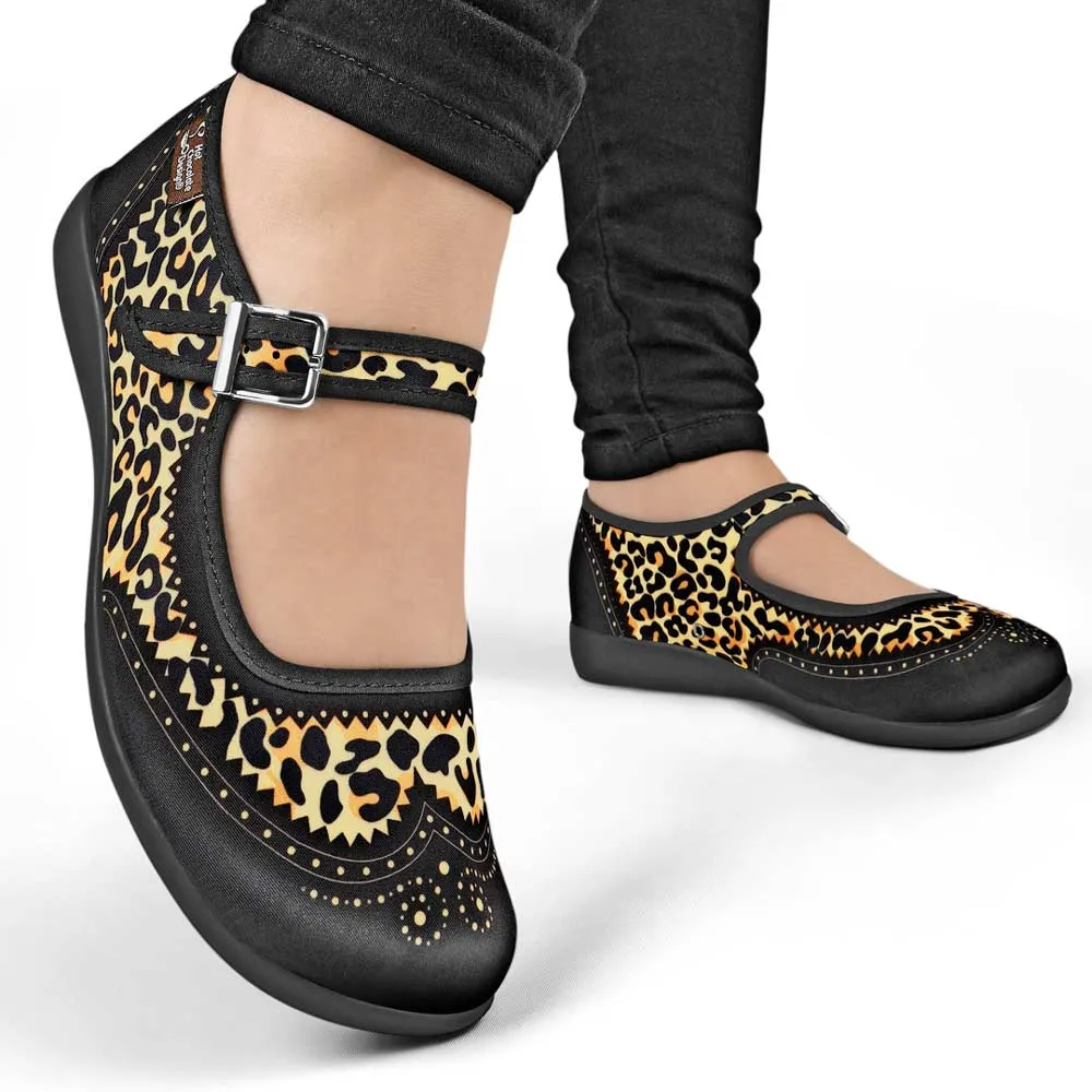 Chocolaticas® Havana Leopard Women's Mary Jane Flat