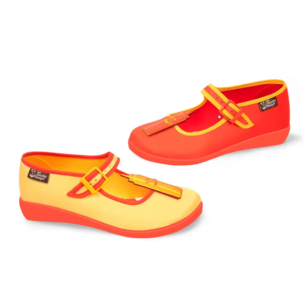 Chocolaticas® Hot Dog Women's Mary Jane Flat