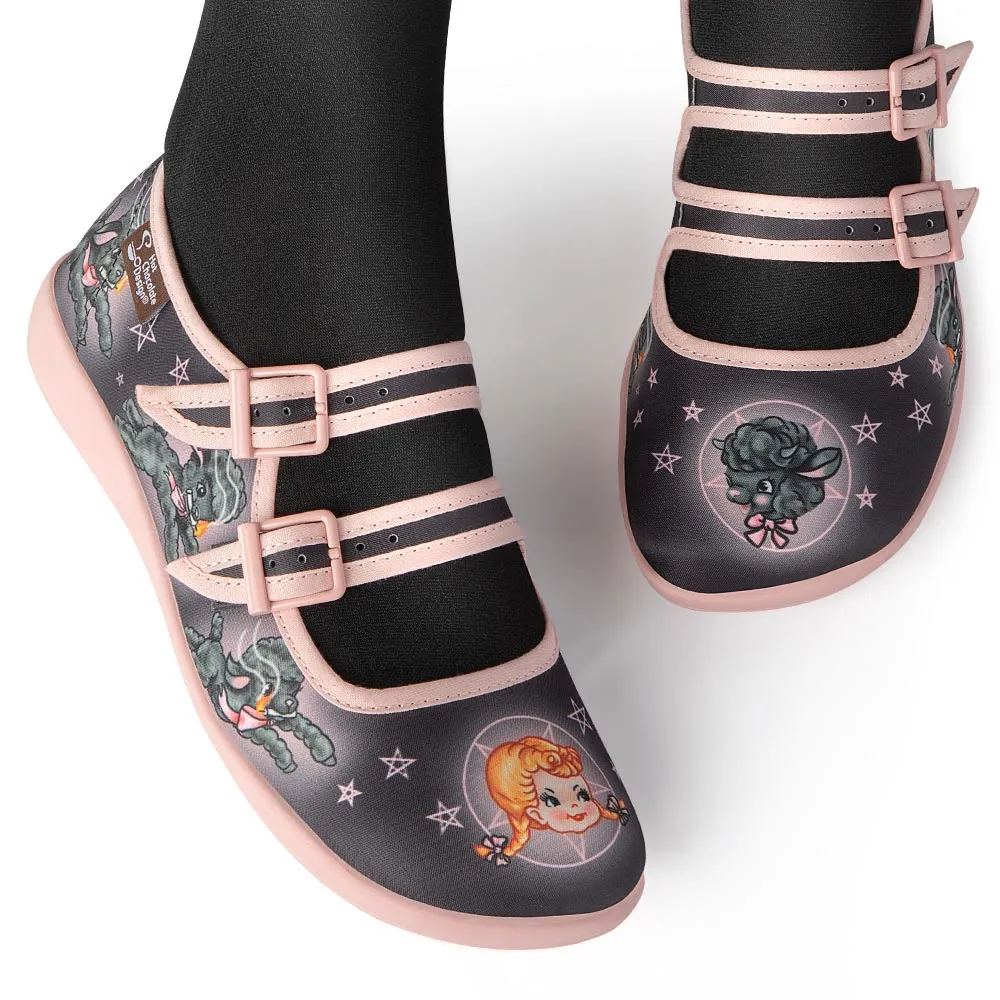 Chocolaticas® Mary Had A Little Lamb Women's Mary Jane Flat