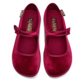 Chocolaticas® Red Wine Women's Mary Jane Flat