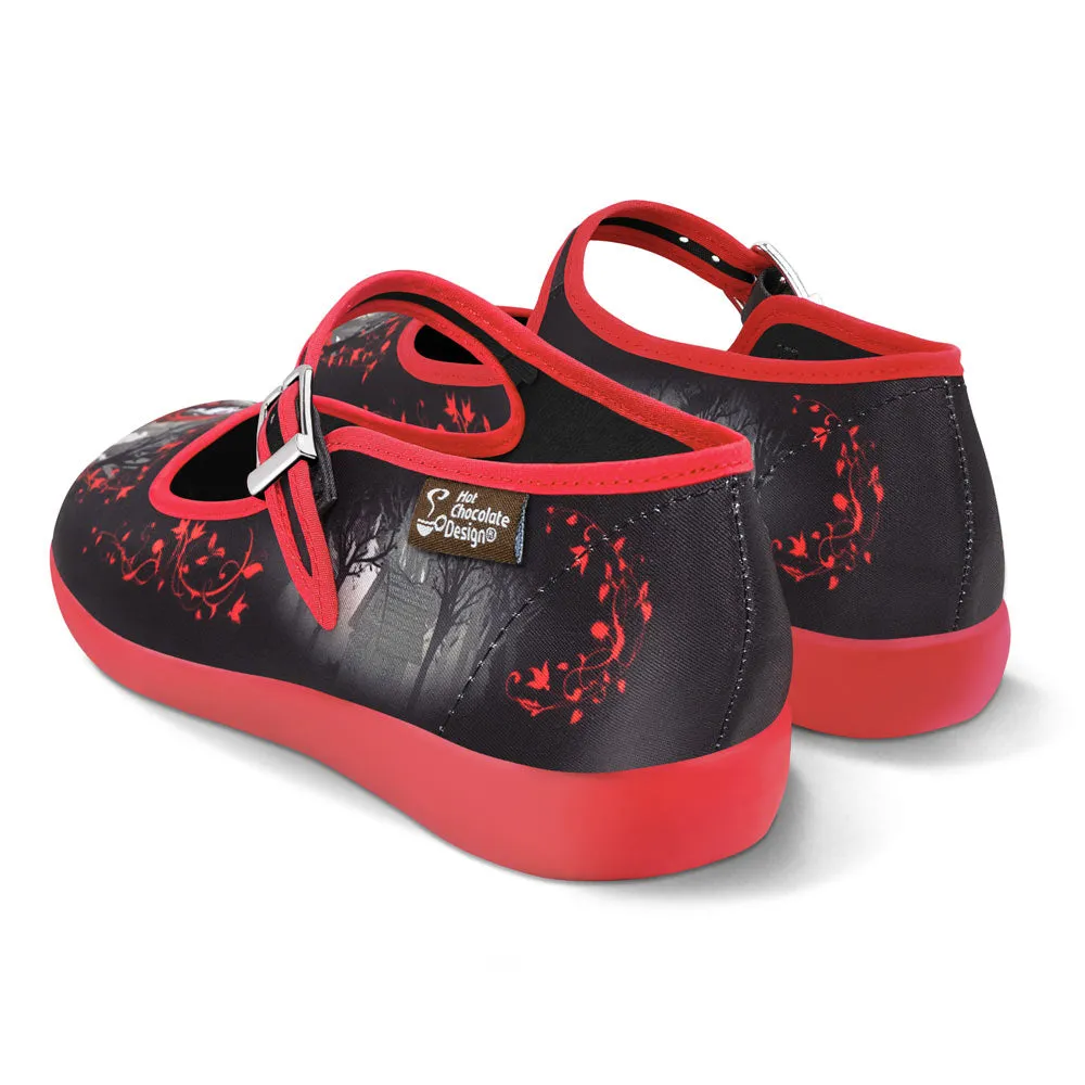 Chocolaticas® Riding Hood Women's Mary Jane Flat