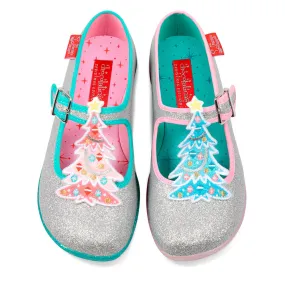 Chocolaticas® Vintage Christmas Women's Mary Jane Flat