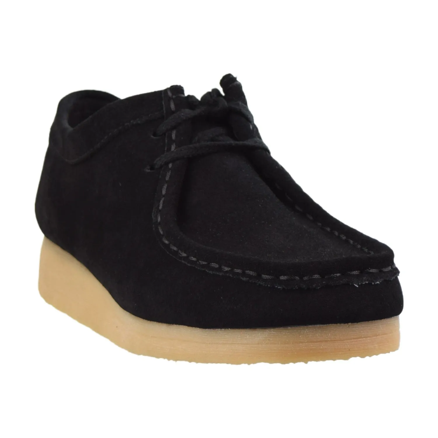 Clarks Padmora Square Toe Suede Lace Up Women's Shoes Oxford Black