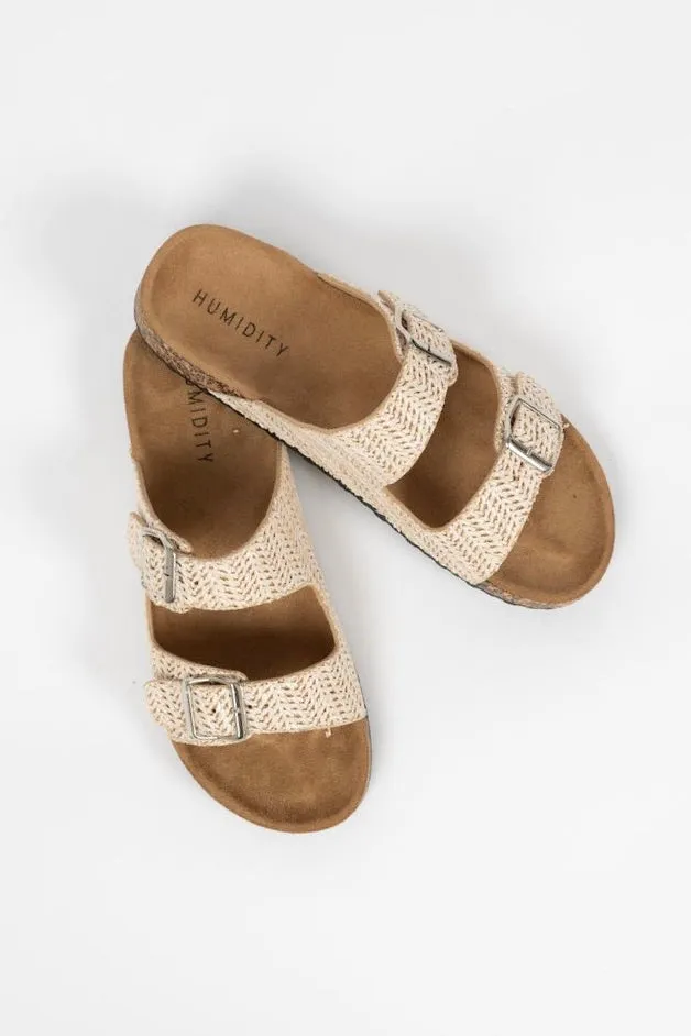 Coast Ivory Raffia Slide