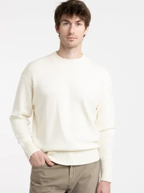 Cream White Crewneck Sweater