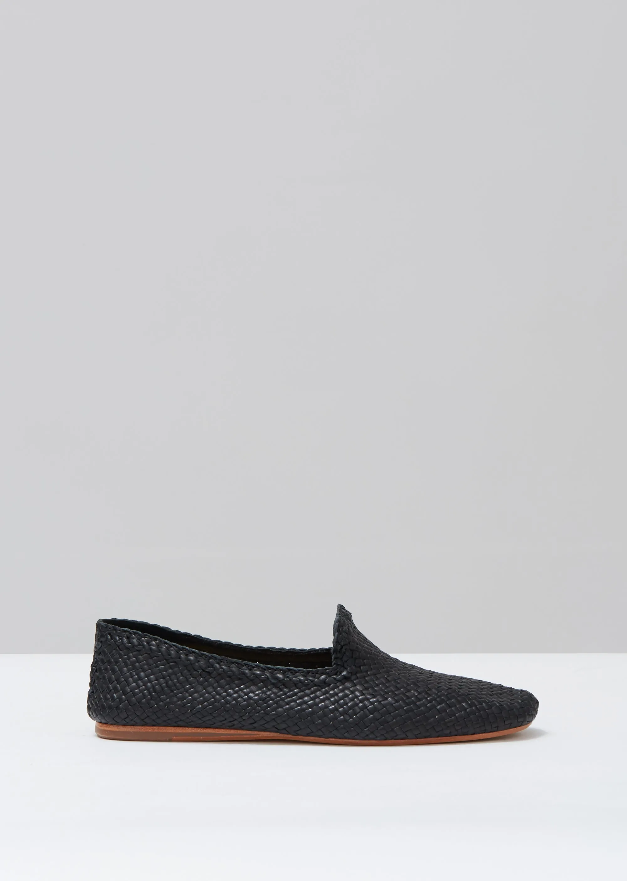 Damas Woven Leather Slippers