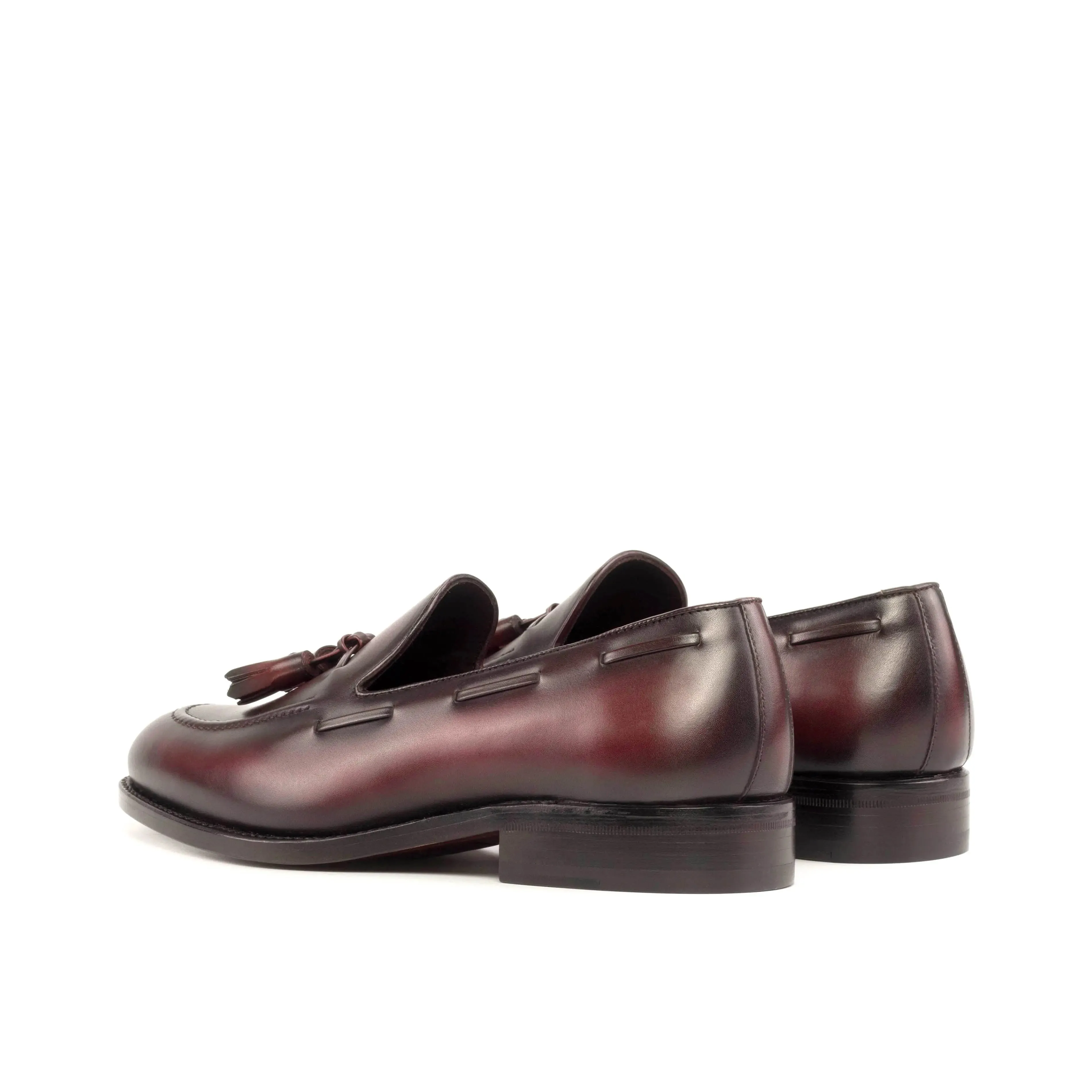 DapperFam Luciano in Burgundy Men's Italian Leather Loafer