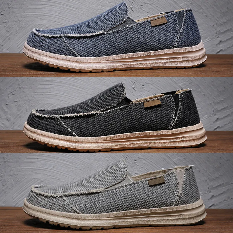 DOCKSIDE CANVAS LOAFERS