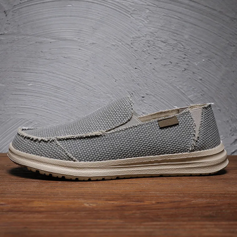 DOCKSIDE CANVAS LOAFERS