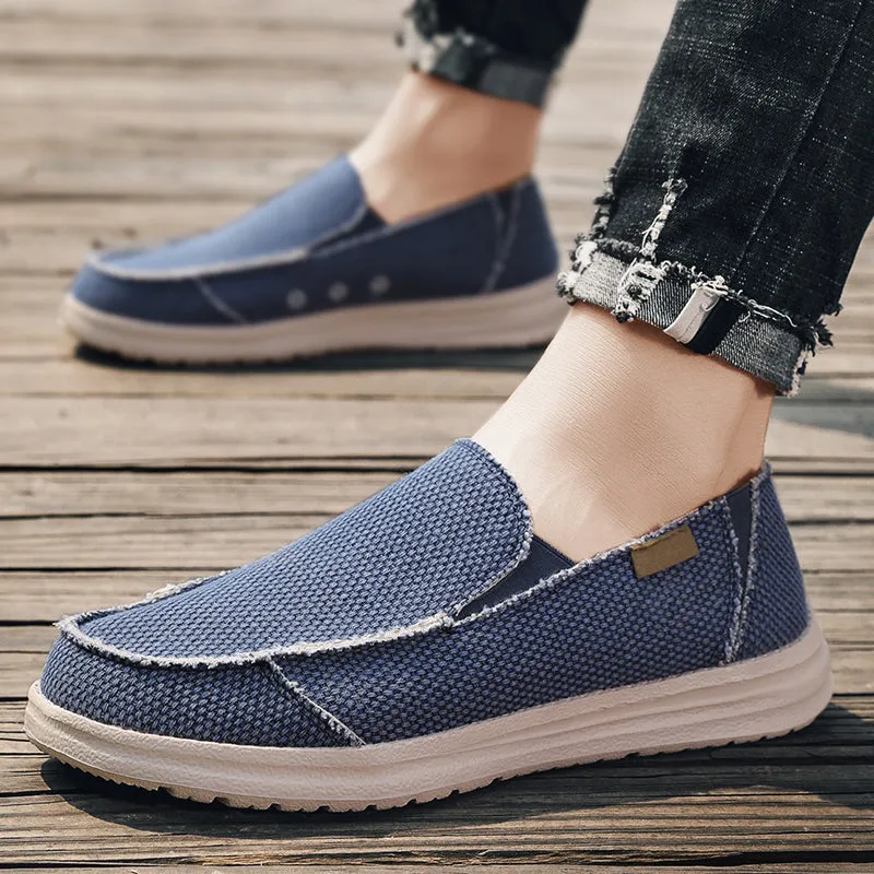 DOCKSIDE CANVAS LOAFERS