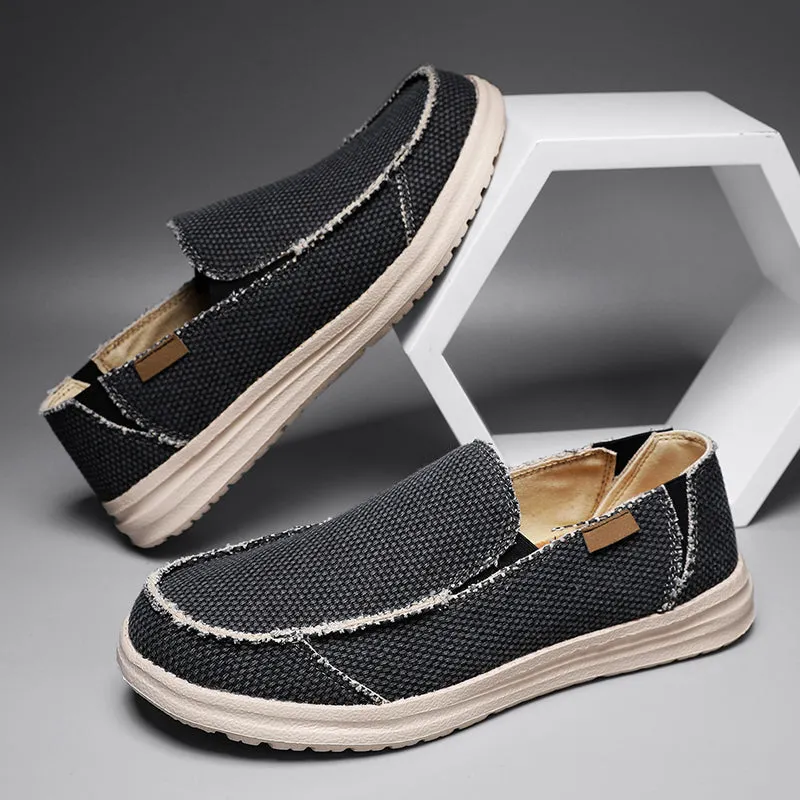 DOCKSIDE CANVAS LOAFERS