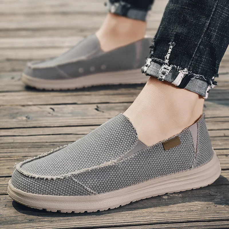 DOCKSIDE CANVAS LOAFERS