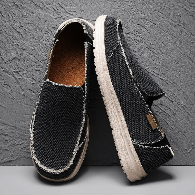 DOCKSIDE CANVAS LOAFERS