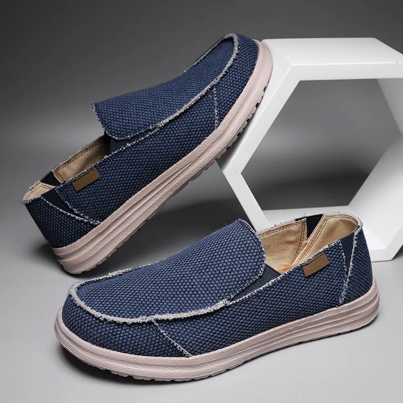 DOCKSIDE CANVAS LOAFERS