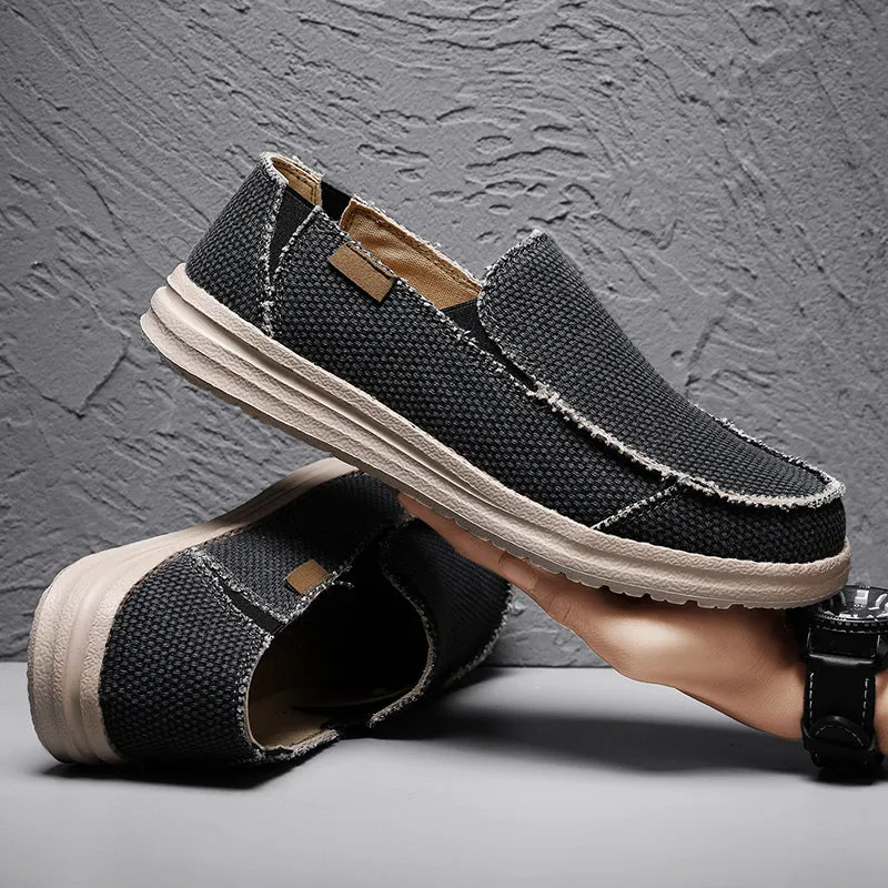 DOCKSIDE CANVAS LOAFERS