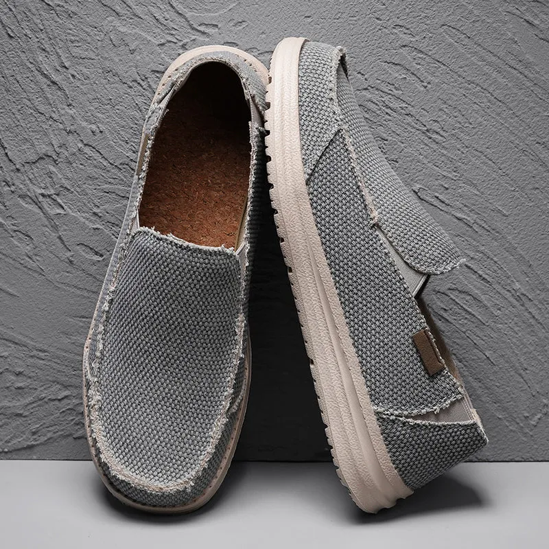 DOCKSIDE CANVAS LOAFERS