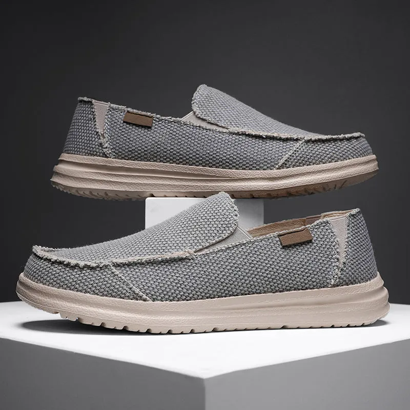 DOCKSIDE CANVAS LOAFERS