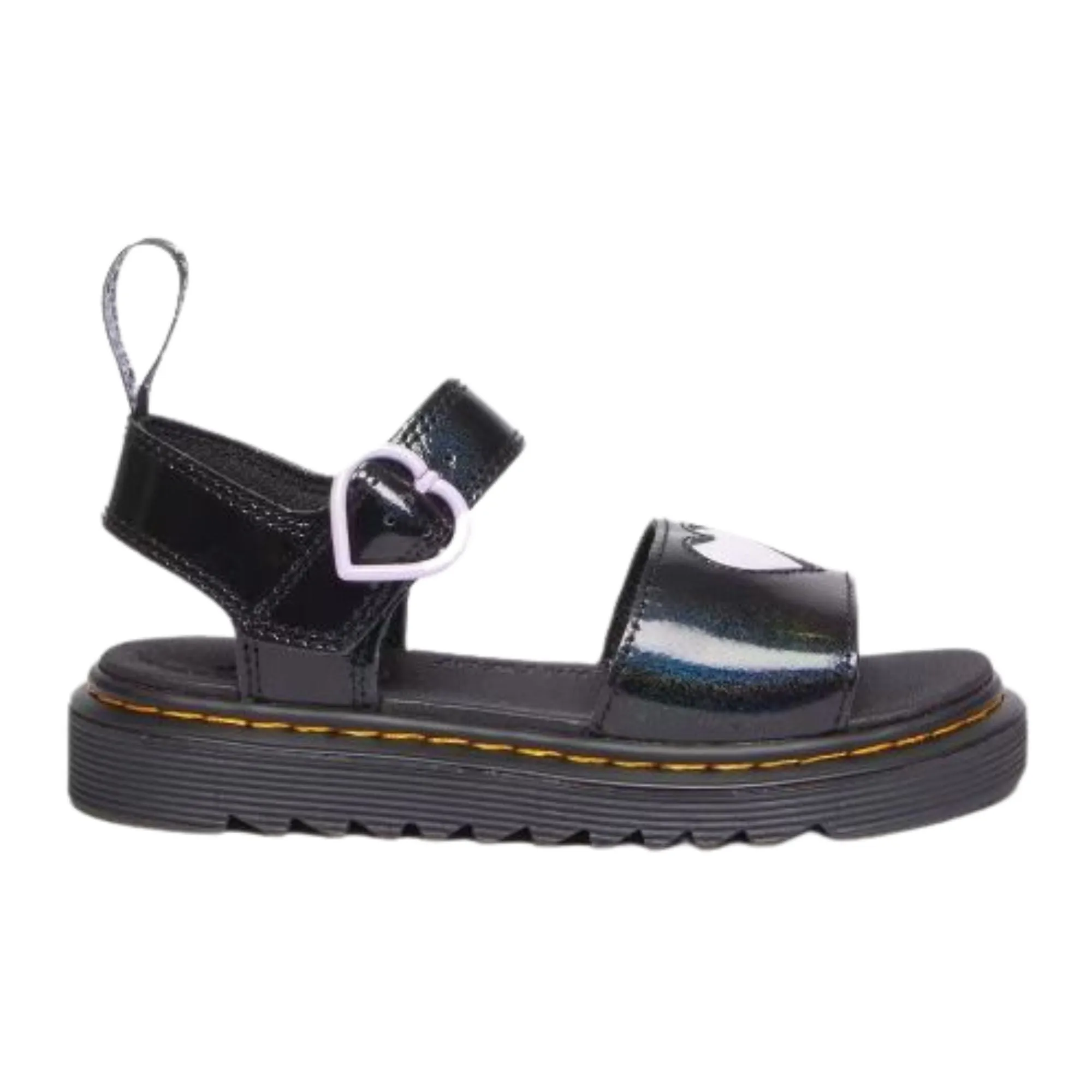 Dr. Martens Marlowe Black Glitter Sandals