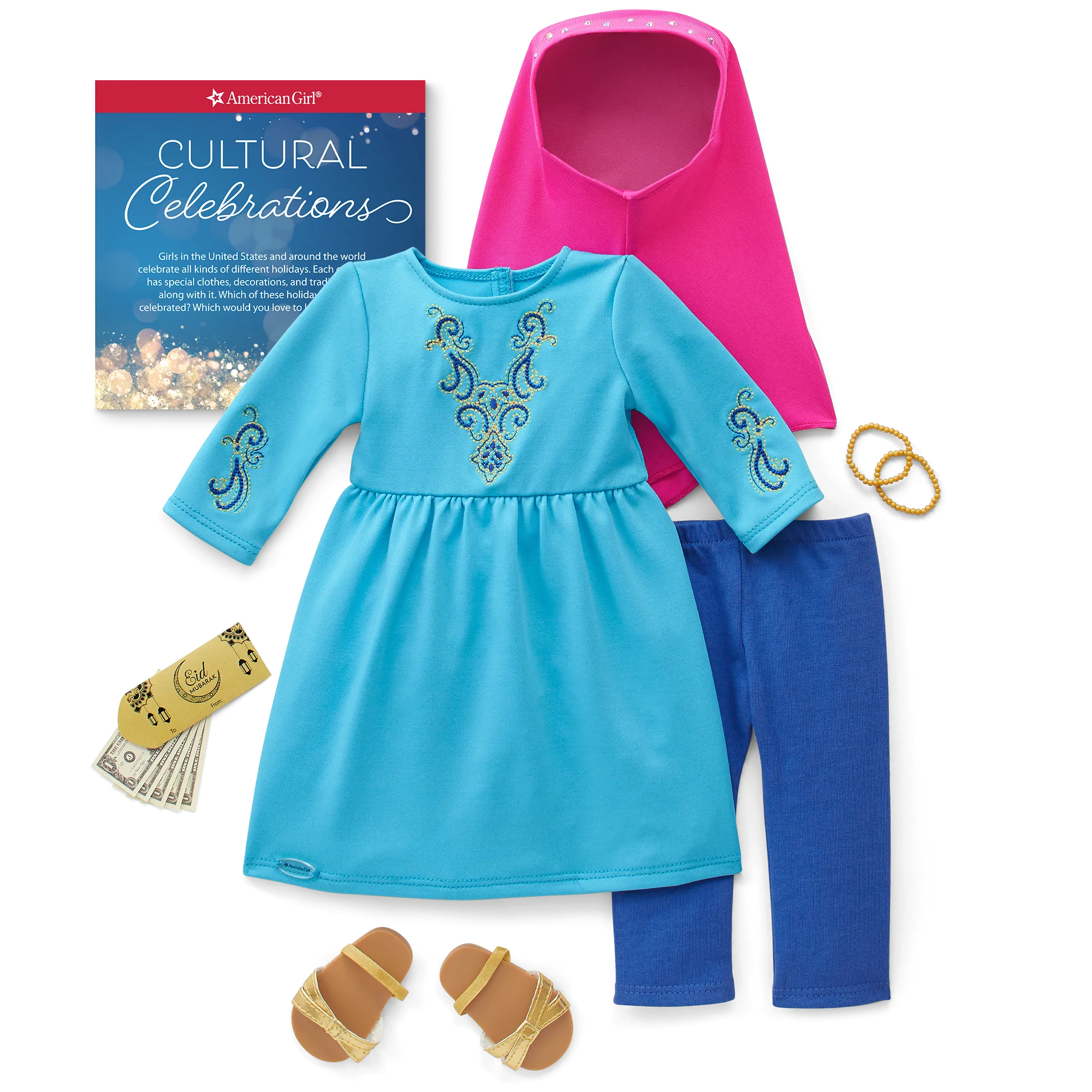 Eid al-Fitr Celebration Outfit for 18-inch Dolls