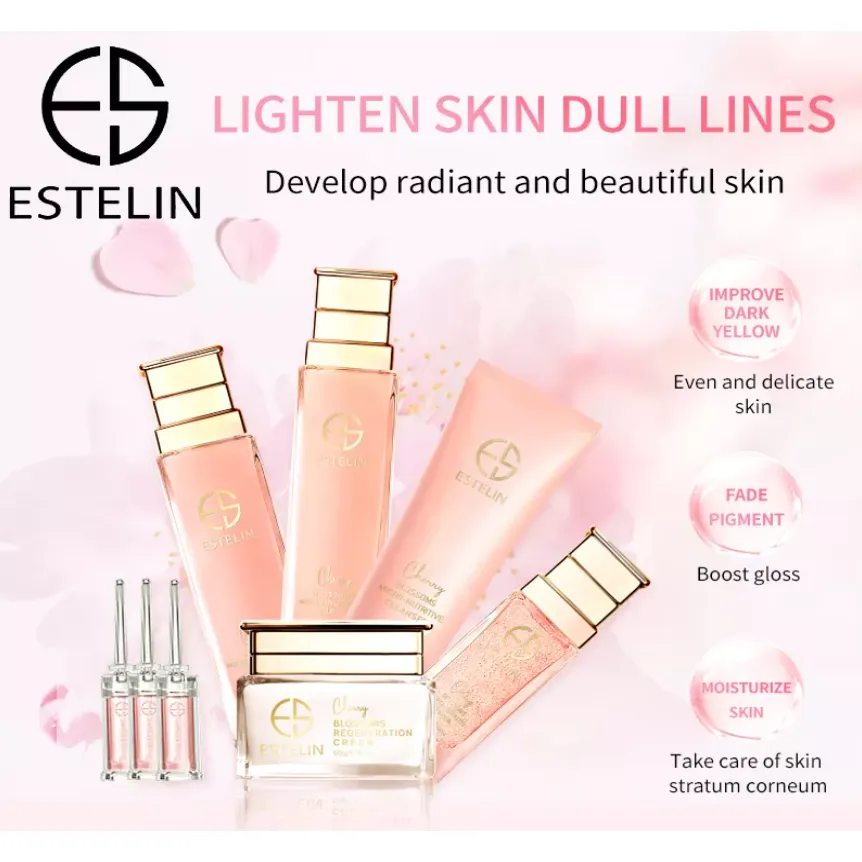 Estelin Cherry Blossoms Micro-Nutritive Skin Care Kit - 8 Piece Set