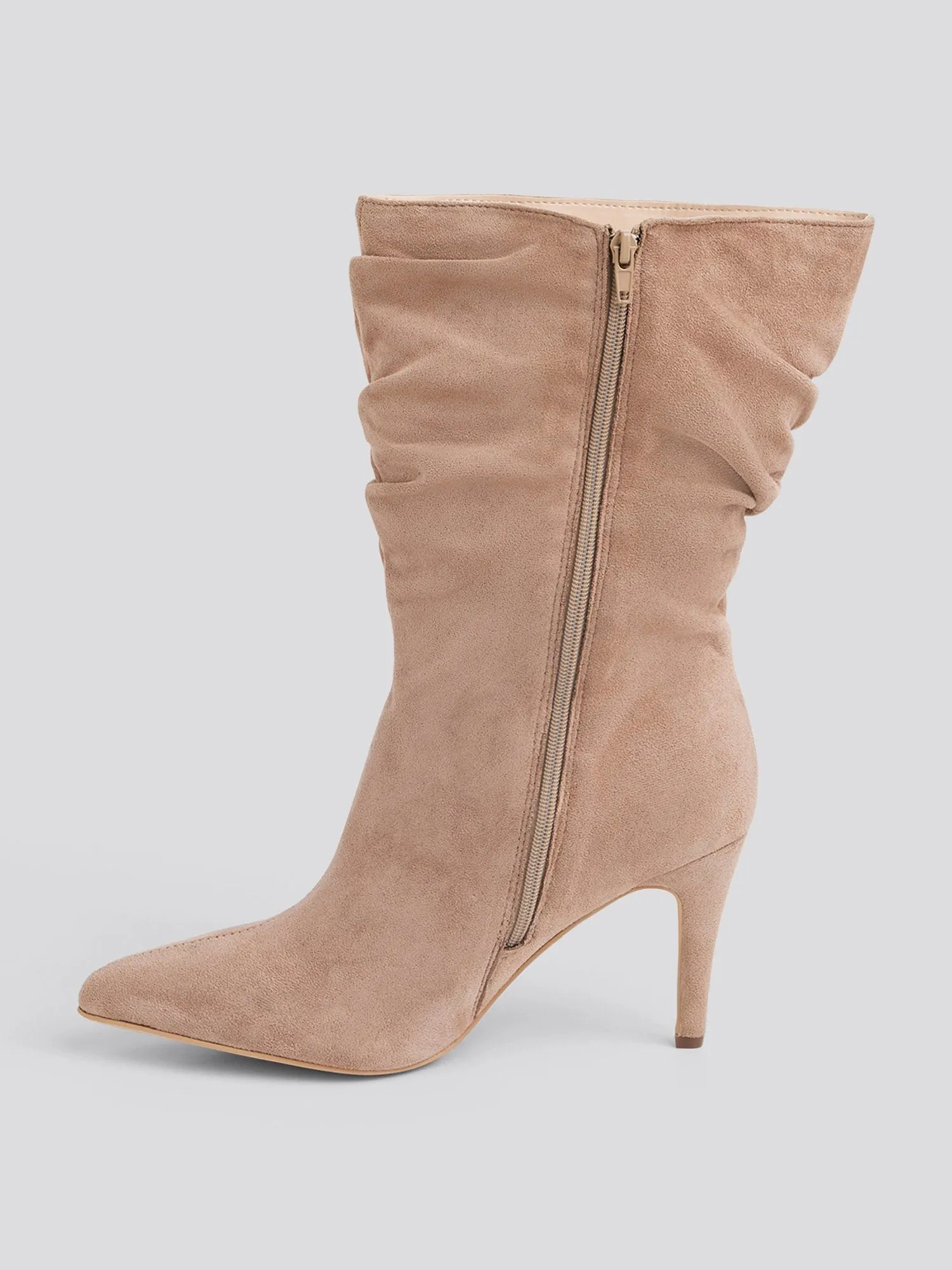 Fawn Wide Width Mid-Calf Slouch Boots