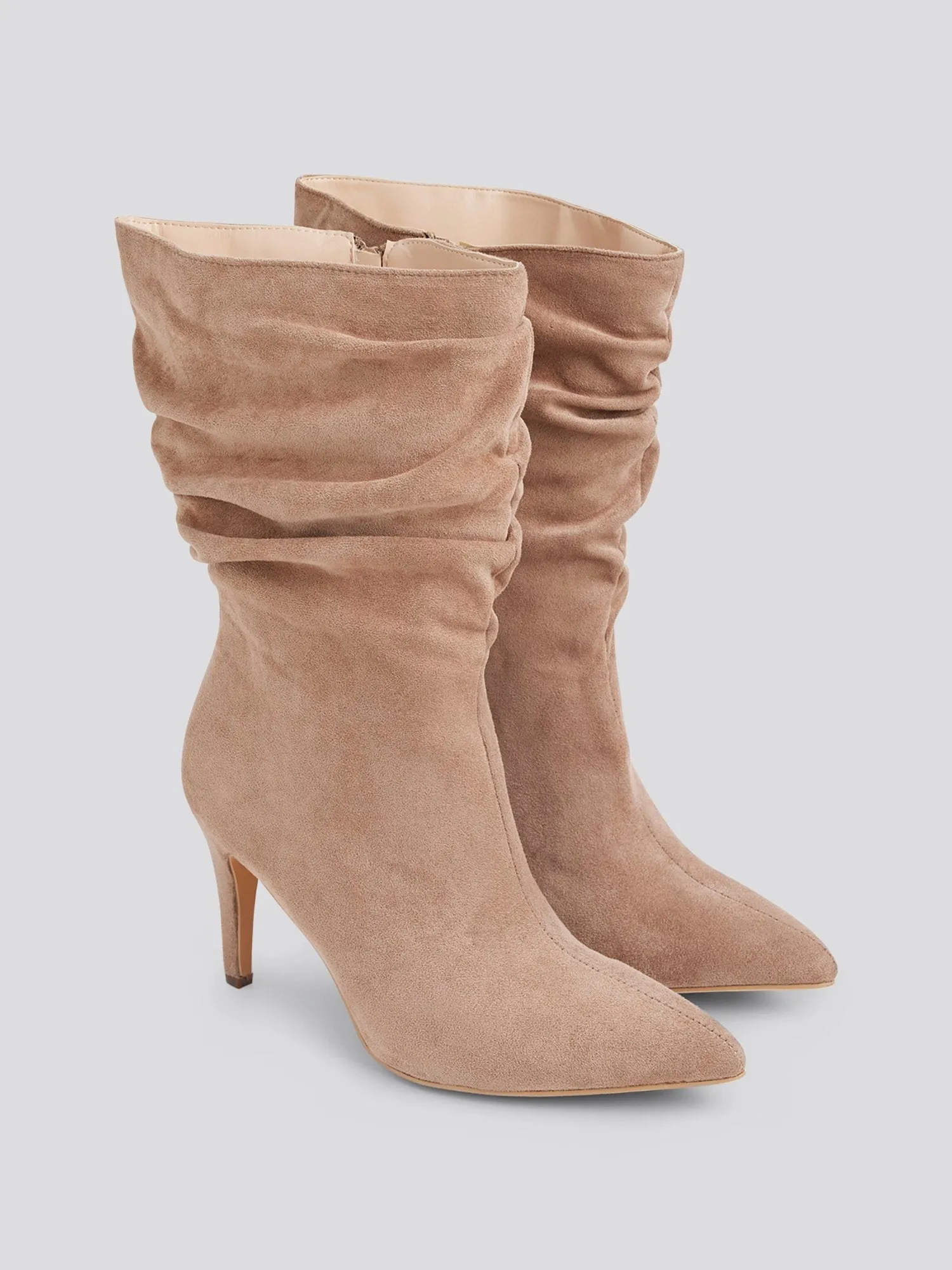 Fawn Wide Width Mid-Calf Slouch Boots