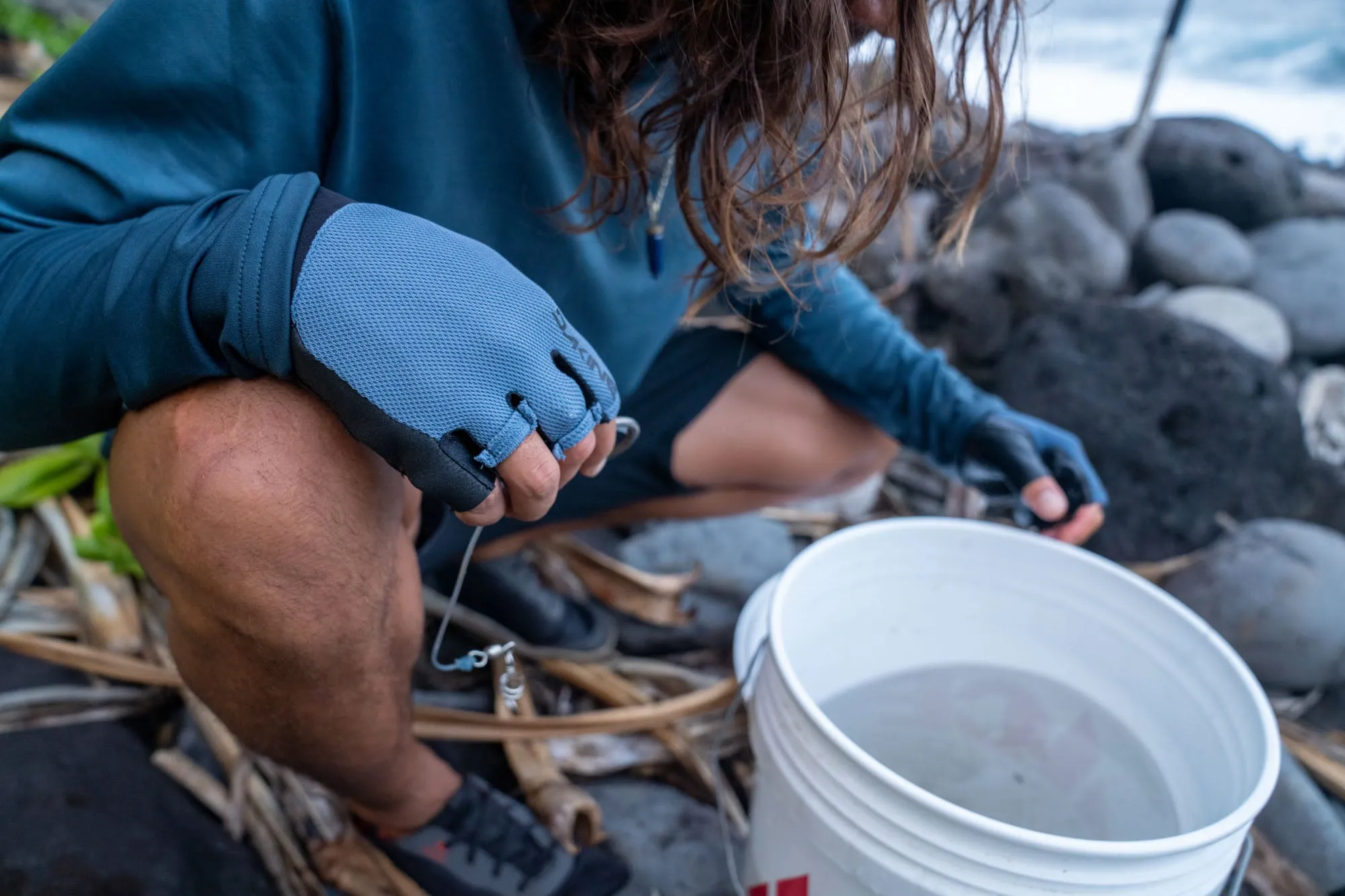 Fish Open Finger Glove