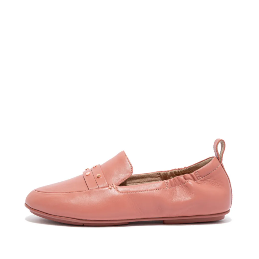 FitFlop Allegro Studded Loafers Warm Rose